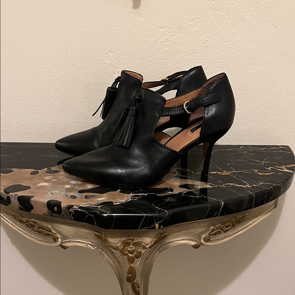 H&M Black Tassel Heels